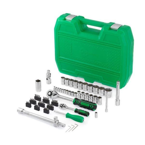 Набір інструментів 1/2" & 1/4", 72 од. INTERTOOL ET-6072SP ET-6072SP фото