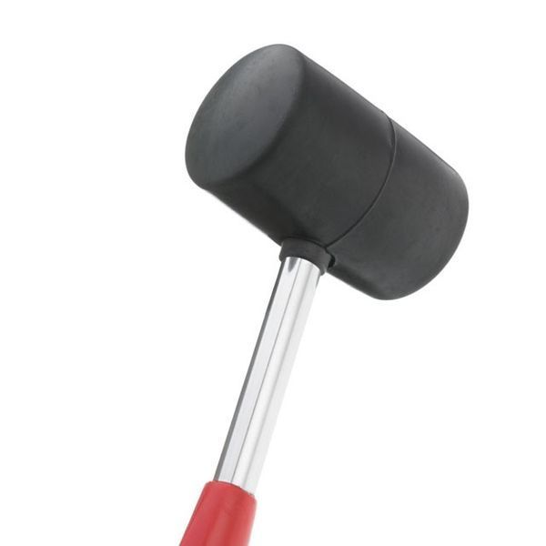 Киянка гумова 680 г, 80 мм, чорна гума, металева ручка INTERTOOL HT-0232 HT-0232 фото