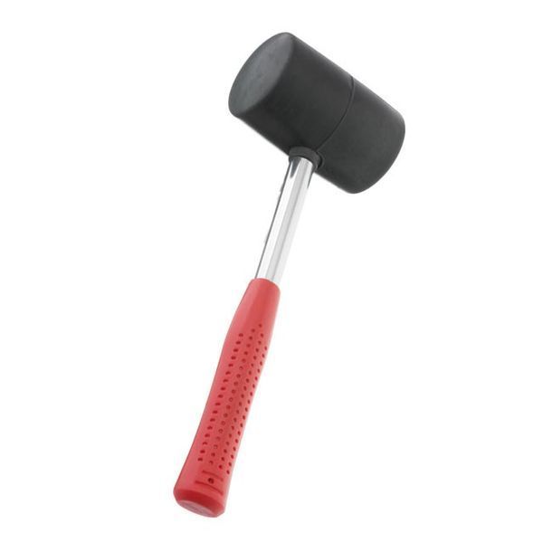 Киянка гумова 680 г, 80 мм, чорна гума, металева ручка INTERTOOL HT-0232 HT-0232 фото