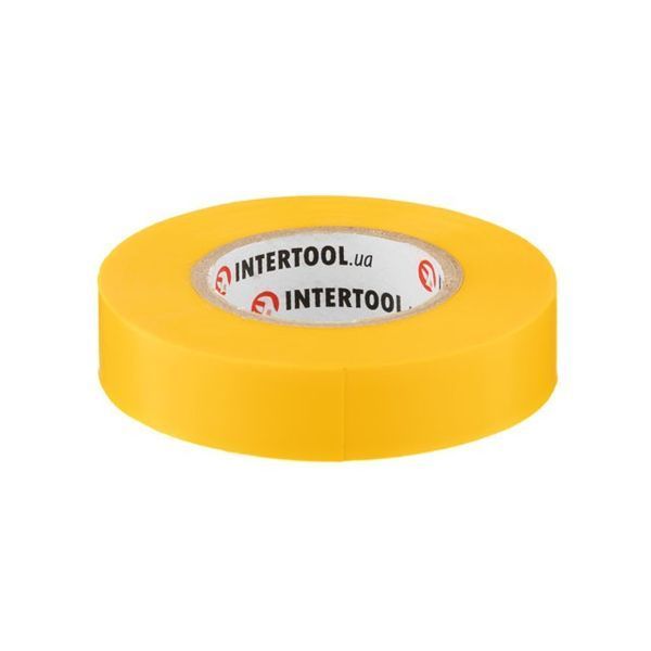 Лента изоляционная 0.15мм*17мм*20м желтая INTERTOOL IT-0052 IT-0052 фото