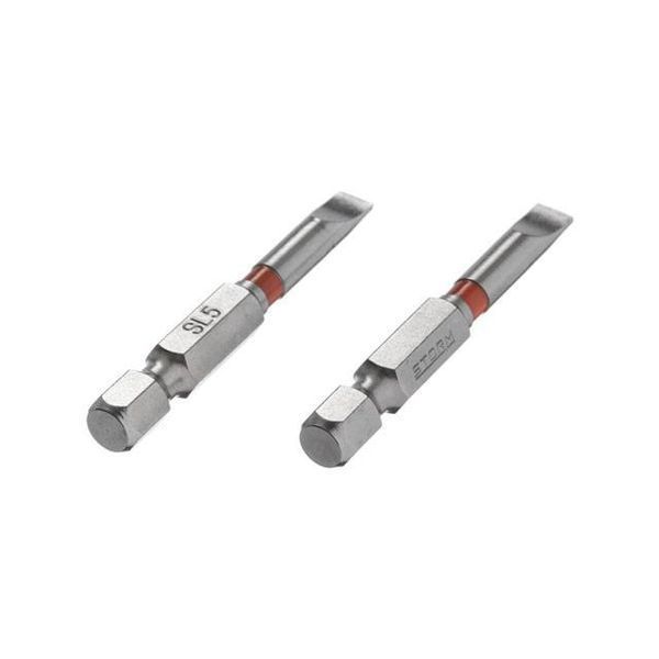 Комплект отверточных насадок SL5*50 1/4", S2, уп. 2 шт., STORM INTERTOOL VT-0229 VT-0229 фото