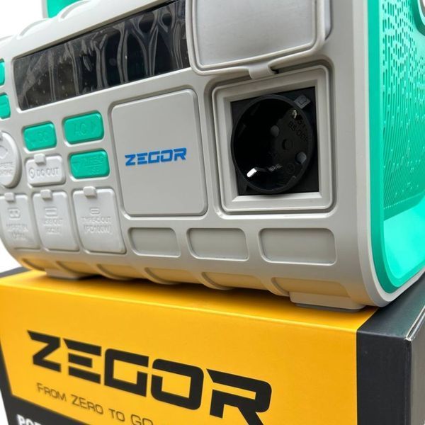 Станция зарядная портативная ZEGOR YC-600S (600 Вт, 655.36 Втг, пиковая мощность 1200 Вт, LiFeP04) YC-600S фото