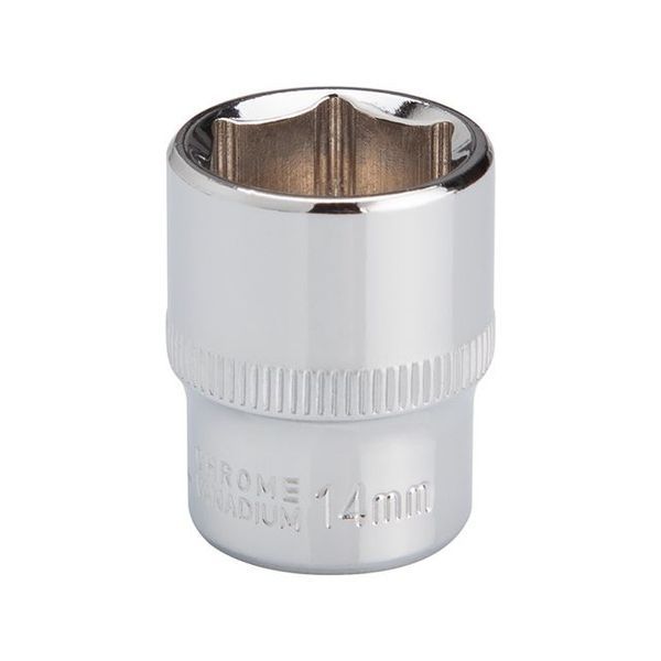 Головка шестигранная 1/4", 14мм, Cr-V. STORM INTERTOOL ET-0444 ET-0444 фото