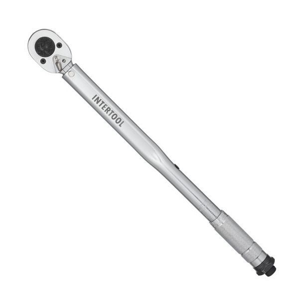 Ключ динамометричний 1/2", 28-210 Нм, перехідник 1/2"*3/8", подовжувач 125 мм * 1/2" INTERTOOL XT-9007 XT-9007 фото