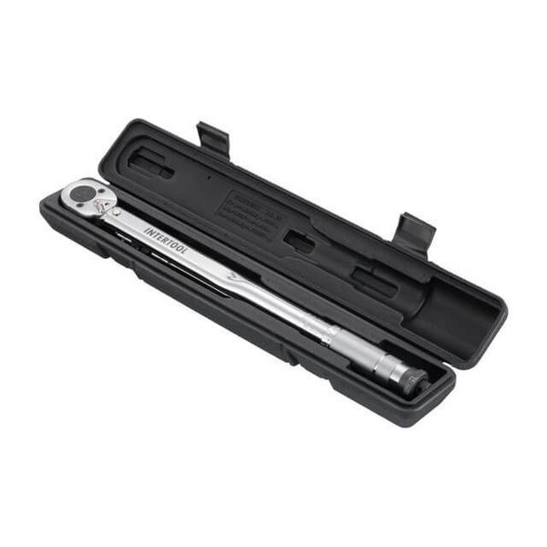 Ключ динамометричний 1/2", 28-210 Нм, перехідник 1/2"*3/8", подовжувач 125 мм * 1/2" INTERTOOL XT-9007 XT-9007 фото