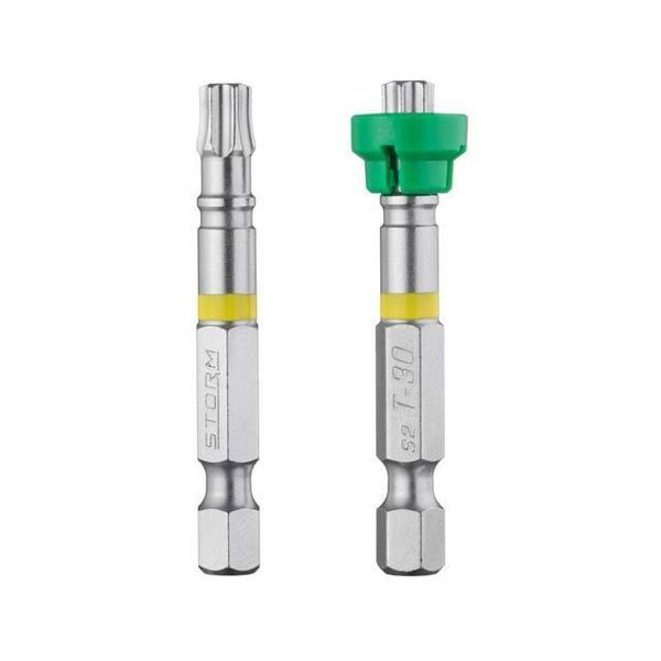Комплект отверточных насадок Torx с ограничителем T30 1/4"*50мм, S2, уп. 2шт., STORM INTERTOOL VT-0232 VT-0232 фото