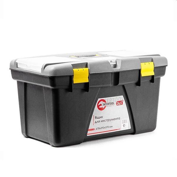 Ящик для інструменту 26.5" 670*393*370 мм INTERTOOL BX-0326 BX-0326 фото