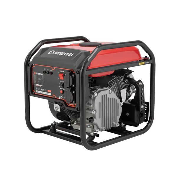 Генератор бензиновий інверторний INTERTOOL DT-1330 STORM 2.8/3 кВт, 220 В, 8 л, ручний старт, мідна обмотка DT-1330 фото