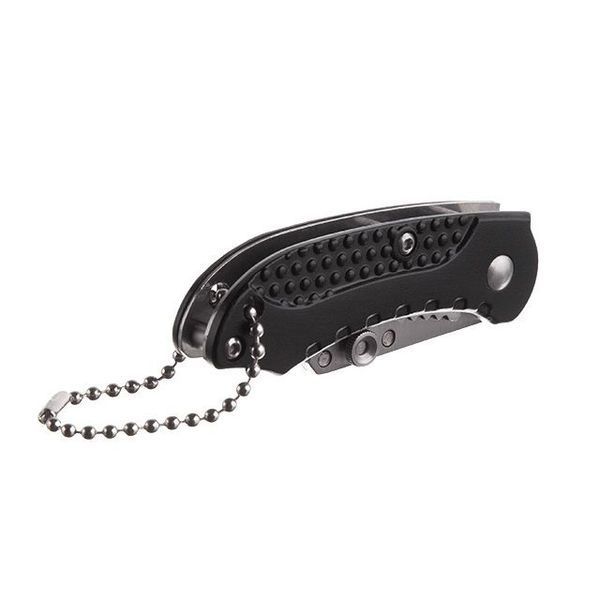 Нож трапецевидный 9 мм мини, складной, SK5, алюминиевая рукоятка INTERTOOL HT-0532 HT-0532 фото