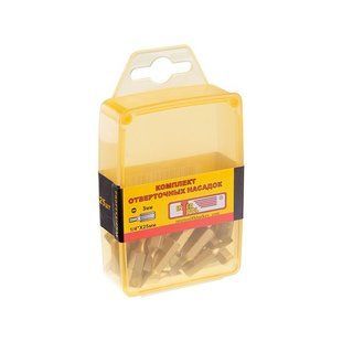 Комплект отверточных насадок 3 мм 1/4"x 25 мм - 25 шт. INTERTOOL VT-0031 VT-0031 фото