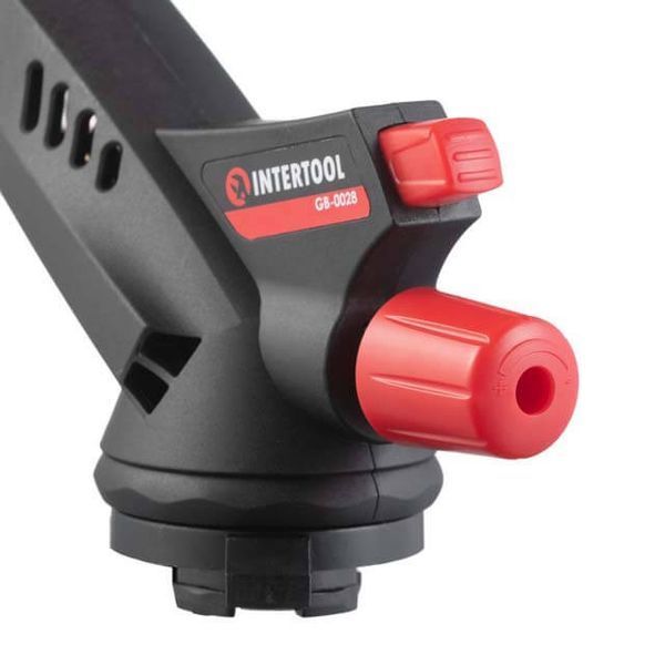 Горелка газовая, пьезозажигание, регулятор INTERTOOL GB-0028 GB-0028 фото