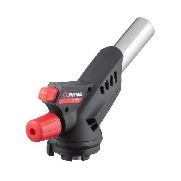 Горелка газовая, пьезозажигание, регулятор INTERTOOL GB-0028 GB-0028 фото