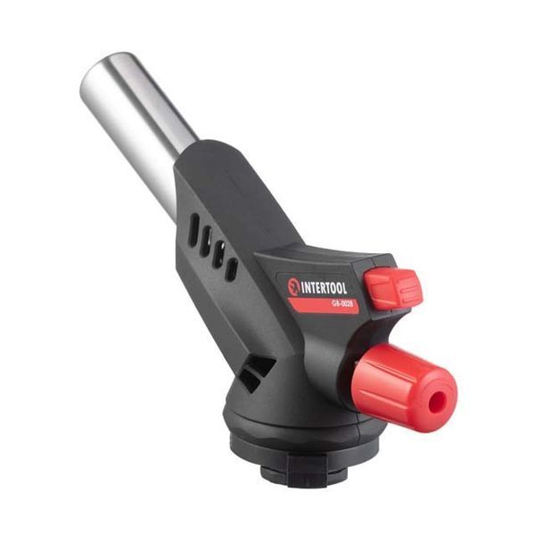 Горелка газовая, пьезозажигание, регулятор INTERTOOL GB-0028 GB-0028 фото