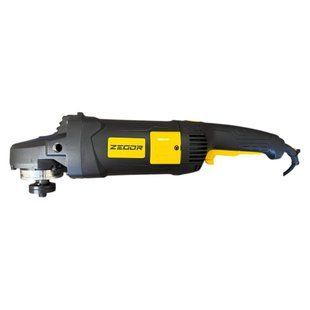 Угловая шлифмашина (болгарка) ZEGOR GCL230-2400P (2400 Вт, диаметр круга 230 мм, 6000 об/мин, плавный пуск, поворотная ручка) GCL230-2400P фото