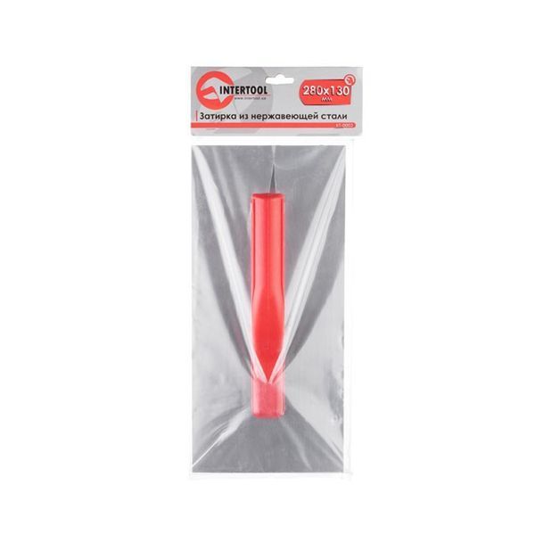 Затирка cтальная оцинкованная 280*130мм INTERTOOL KT-0003 KT-0003 фото