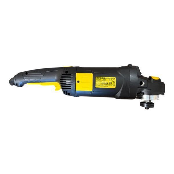 Угловая шлифмашина (болгарка) ZEGOR GCL230-2400P (2400 Вт, диаметр круга 230 мм, 6000 об/мин, плавный пуск, поворотная ручка) GCL230-2400P фото
