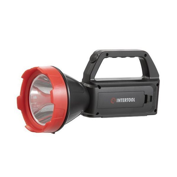 Фонарь аккумуляторный 1LED+1COB LED, power bank, индикатор заряда, солнечная панель INTERTOOL LB-0107 LB-0107 фото