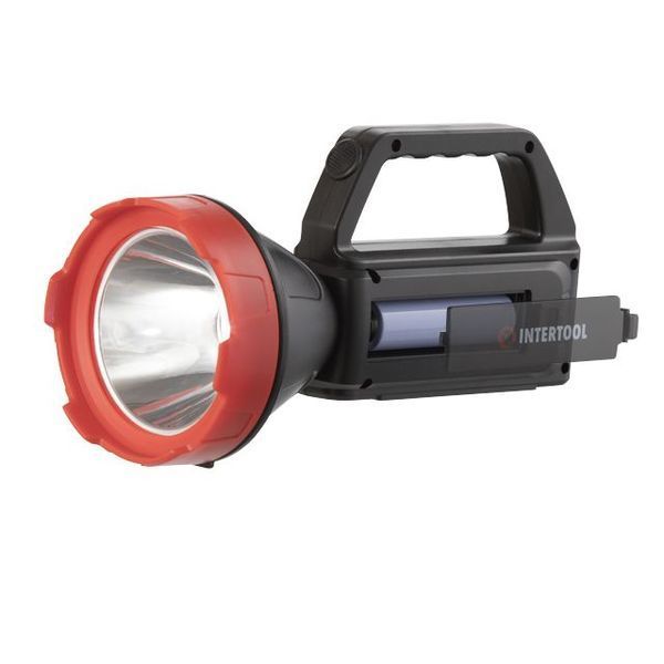 Фонарь аккумуляторный 1LED+1COB LED, power bank, индикатор заряда, солнечная панель INTERTOOL LB-0107 LB-0107 фото