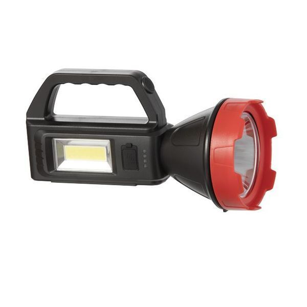 Фонарь аккумуляторный 1LED+1COB LED, power bank, индикатор заряда, солнечная панель INTERTOOL LB-0107 LB-0107 фото