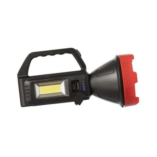 Фонарь аккумуляторный 1LED+1COB LED, power bank, индикатор заряда, солнечная панель INTERTOOL LB-0107 LB-0107 фото
