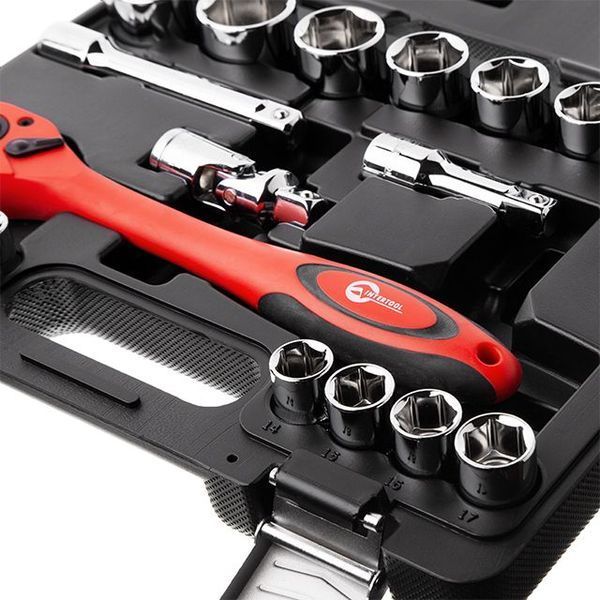 Набор инструментов профессиональный 21ед., 1/2", Cr-V INTERTOOL ET-6021 ET-6021 фото