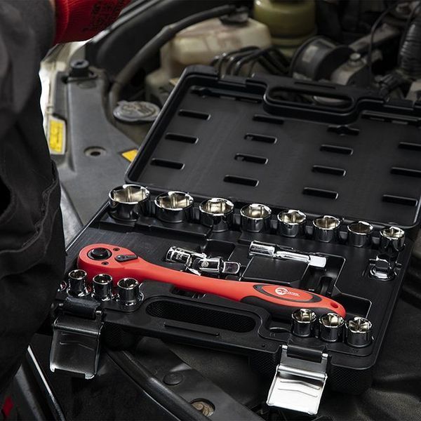 Набор инструментов профессиональный 21ед., 1/2", Cr-V INTERTOOL ET-6021 ET-6021 фото