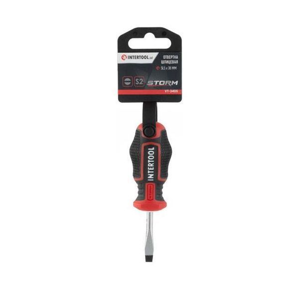Отвертка шлицевая SL5.0*38 мм, S2, STORM INTERTOOL VT-3405 VT-3405 фото