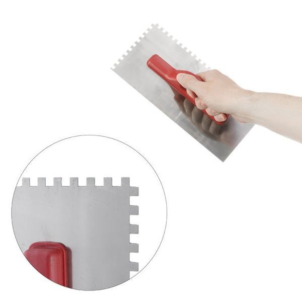 Затирачка сталева оцинкована 280*130 мм, 6*6 мм INTERTOOL KT-0005 KT-0005 фото
