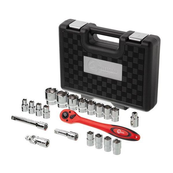 Набор инструментов профессиональный 21ед., 1/2", Cr-V INTERTOOL ET-6021 ET-6021 фото