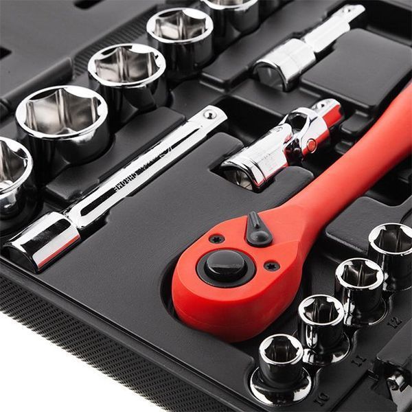 Набор инструментов профессиональный 21ед., 1/2", Cr-V INTERTOOL ET-6021 ET-6021 фото