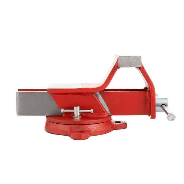 Тиски слесарные поворотные 100 мм эконом INTERTOOL HT-0080 HT-0080 фото