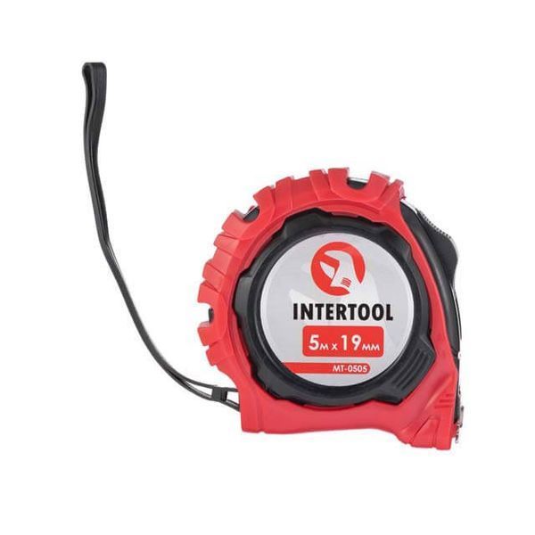 Рулетка з фіксатором 5 м * 19 мм "Магніт" INTERTOOL MT-0505 MT-0505 фото