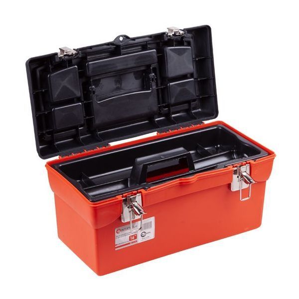Ящик для інструменту з металевими замками, 16", 396*216*164 мм INTERTOOL BX-1116 BX-1116 фото