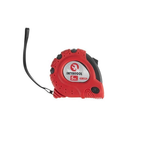 Рулетка с металлическим полотном 5 м x 25 мм "Супер Магнит" blister INTERTOOL MT-0306 MT-0306 фото