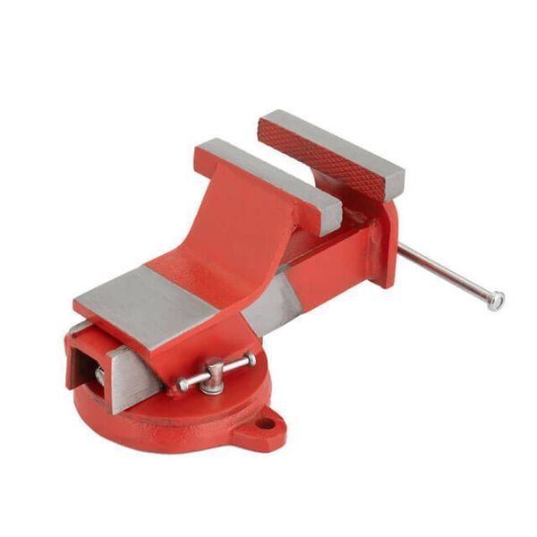 Тиски слесарные поворотные 100 мм эконом INTERTOOL HT-0080 HT-0080 фото
