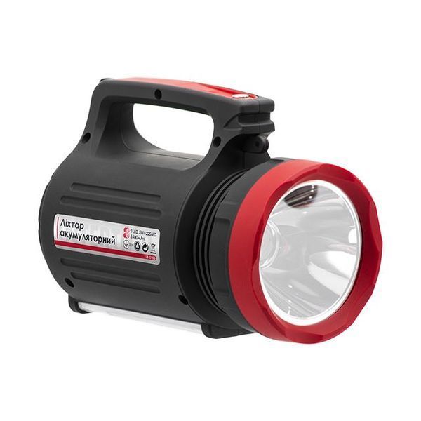 Фонарь аккумуляторный 1 LED 5 W + 22 SMD, выносная солнечная панель, выносные 2 led лампы, кабель для зарядки телефона-планшета INTERTOOL LB-0105 LB-0105 фото