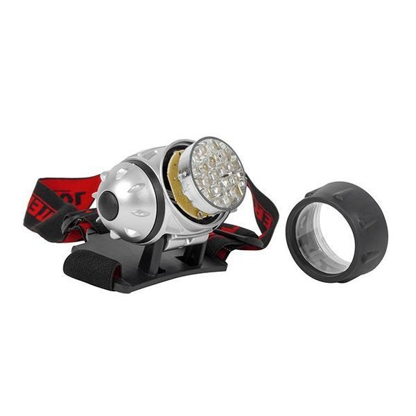 Фонарь налобный светодиодный, четыре режима работы, 19 LED, батарейки 3 ААА. INTERTOOL LB-0301 LB-0301 фото