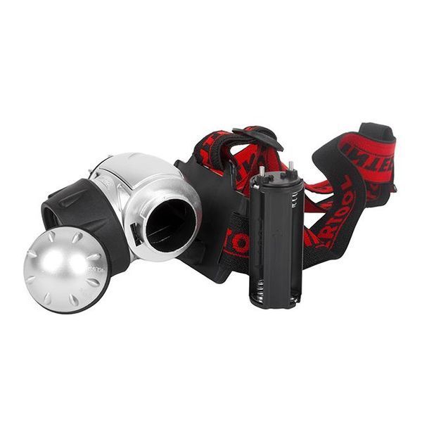 Фонарь налобный светодиодный, четыре режима работы, 19 LED, батарейки 3 ААА. INTERTOOL LB-0301 LB-0301 фото