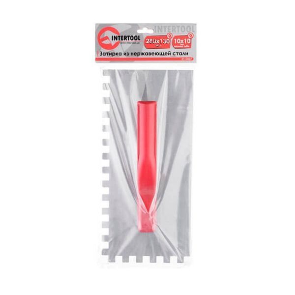 Затирка cтальная оцинкованная 280*130мм, 10*10мм INTERTOOL KT-0007 KT-0007 фото
