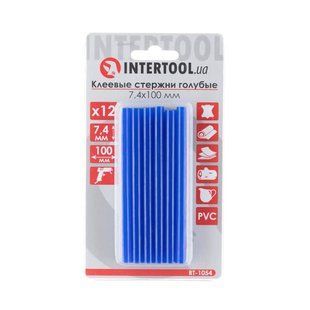 Комплект стрижнів клейових блакитних 7,4*100 мм, 12 шт INTERTOOL RT-1054 RT-1054 фото