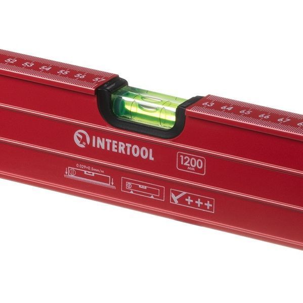 Рівень з поворотною капсулою 1200 мм,&nbsp;3 капсули INTERTOOL MT-1272 MT-1272 фото