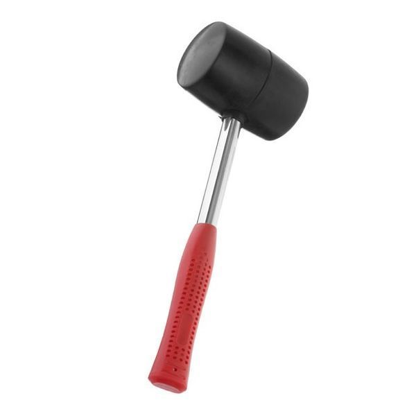 Киянка резиновая 900 г,&nbsp;90 мм, черная резина, метал. ручка INTERTOOL HT-0233 HT-0233 фото