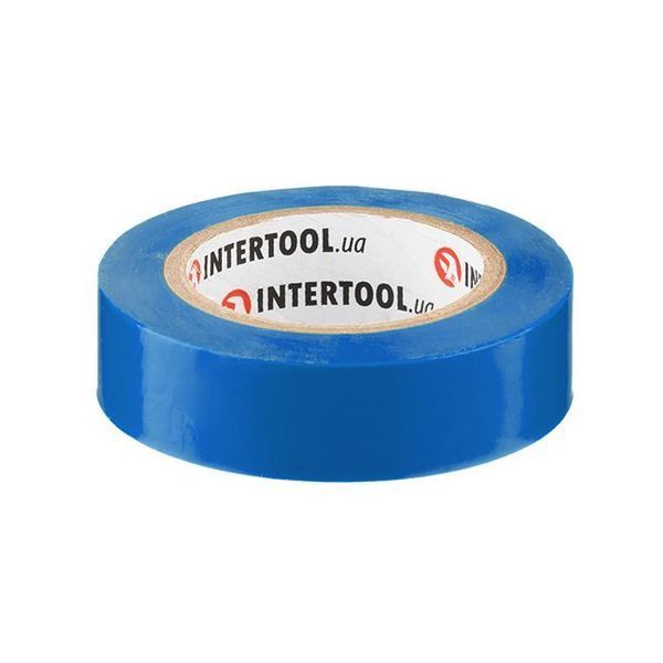Стрічка ізоляційна, 17 мм * 10 м * 0.15 мм, синя INTERTOOL IT-0010 IT-0010 фото