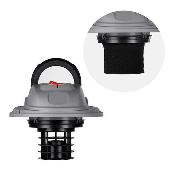 Пылесос строительный INTERTOOL DT-1020 1,2 кВт, >17 кПа, бак 20 л пластик, шланг 1,5 м DT-1020 фото