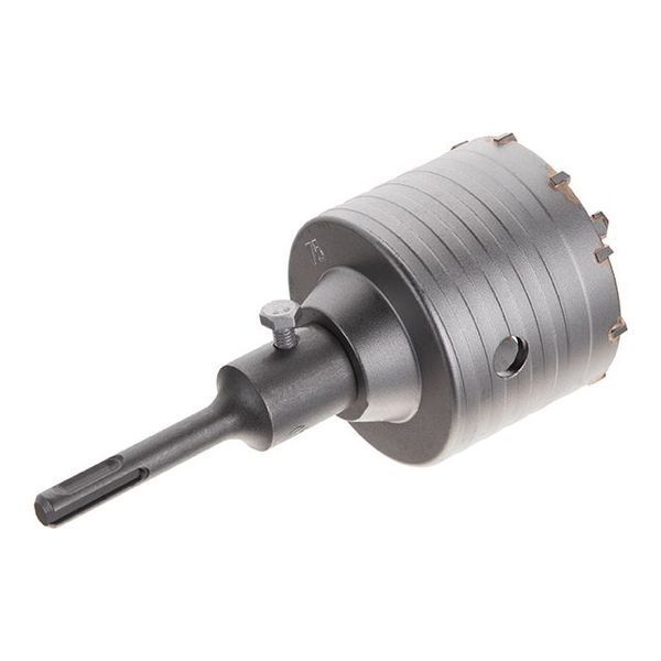 Комплект: Свердло корончасте по бетону 75мм + Перехідник SDS Plus 100мм INTERTOOL SD-7075 SD-7075 фото
