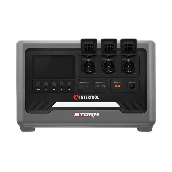 Станция зарядная портативная INTERTOOL WT-7013 (2.4 кВт, 2048 Втг, LiFeP04, беспроводная зарядка, съемный повербанк) WT-7013 фото
