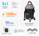 Пылесос строительный INTERTOOL DT-1020 1,2 кВт, >17 кПа, бак 20 л пластик, шланг 1,5 м DT-1020 фото 2