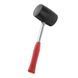 Киянка резиновая 900 г,&nbsp;90 мм, черная резина, метал. ручка INTERTOOL HT-0233 HT-0233 фото 2
