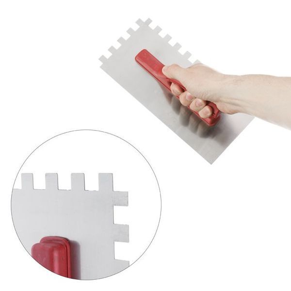 Затирачка сталева оцинкована 280*130 мм, 12*12 мм INTERTOOL KT-0008 KT-0008 фото