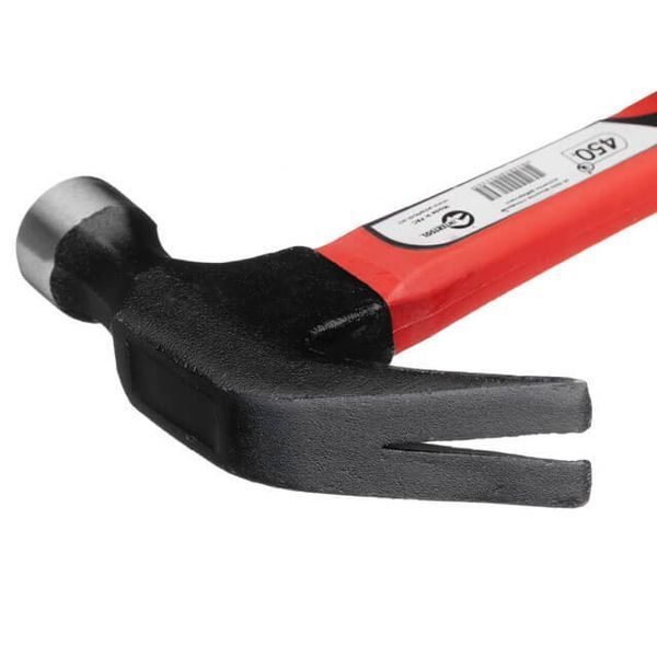 Молоток столярный 450 г, ручка из фибергласса. INTERTOOL HT-0223 HT-0223 фото